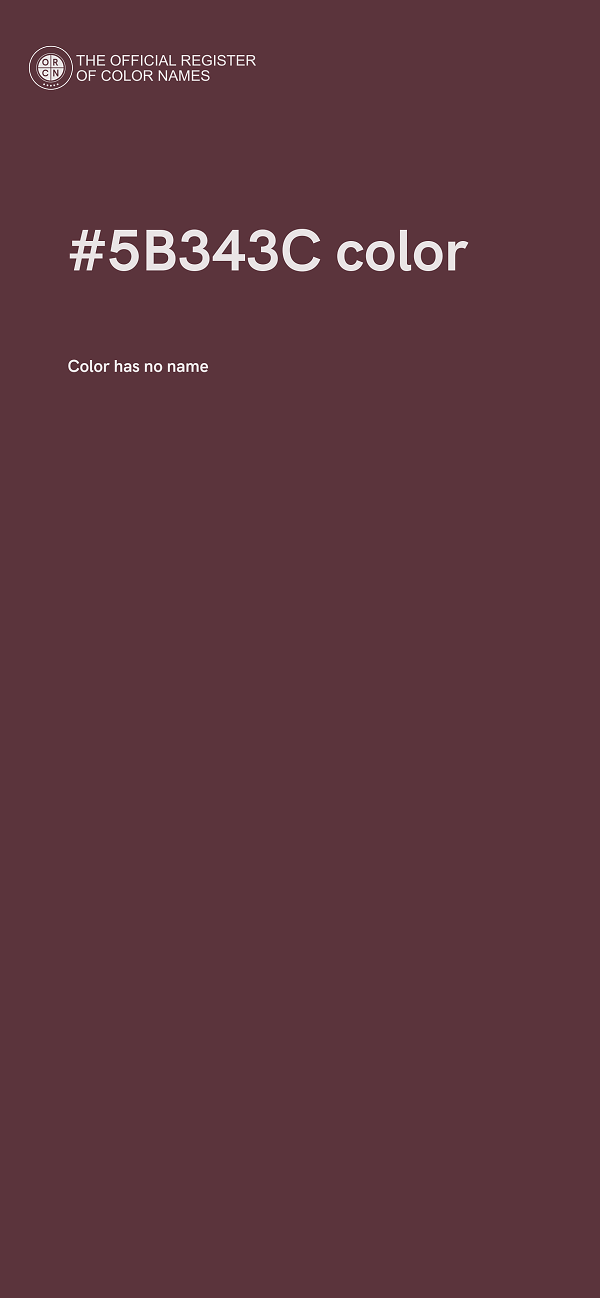 #5B343C color image