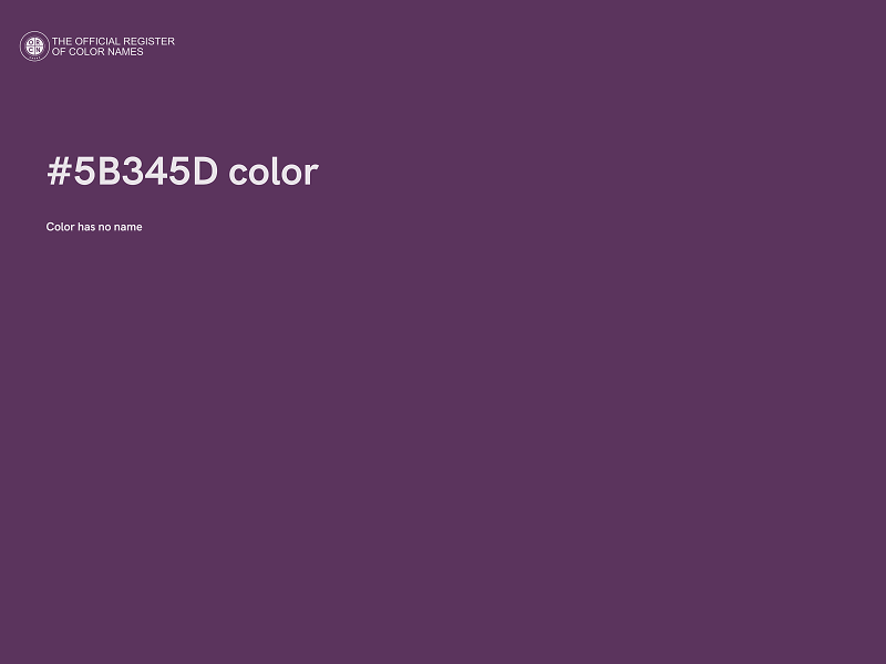 #5B345D color image
