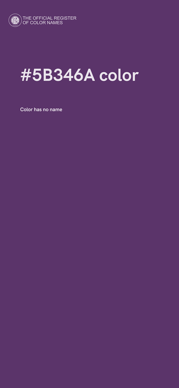 #5B346A color image