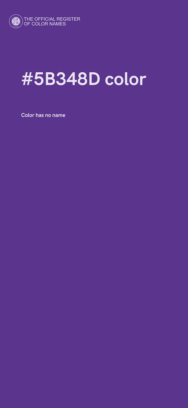 #5B348D color image