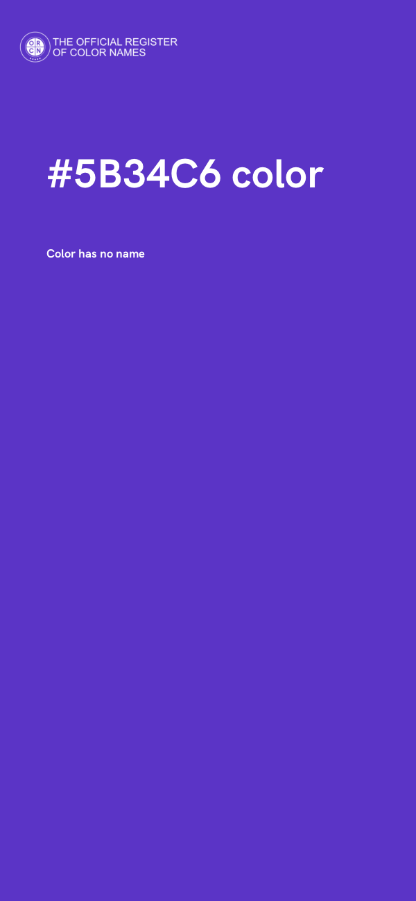 #5B34C6 color image