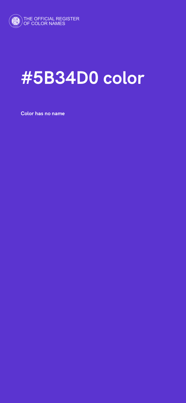 #5B34D0 color image