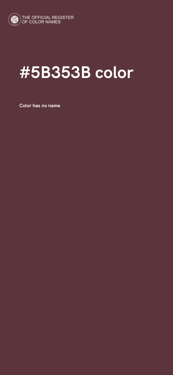 #5B353B color image