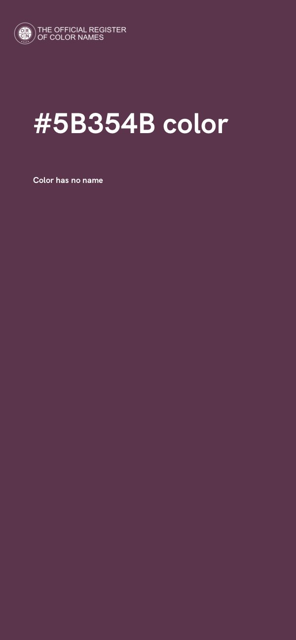 #5B354B color image