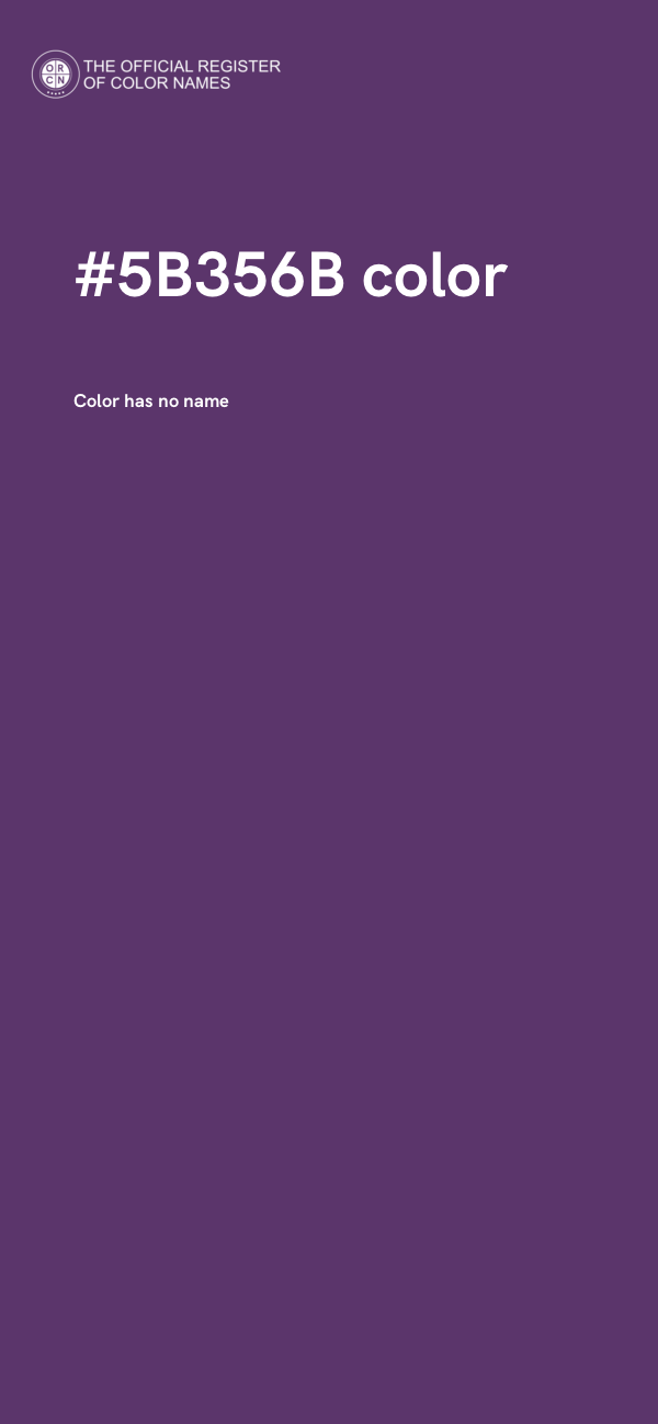 #5B356B color image