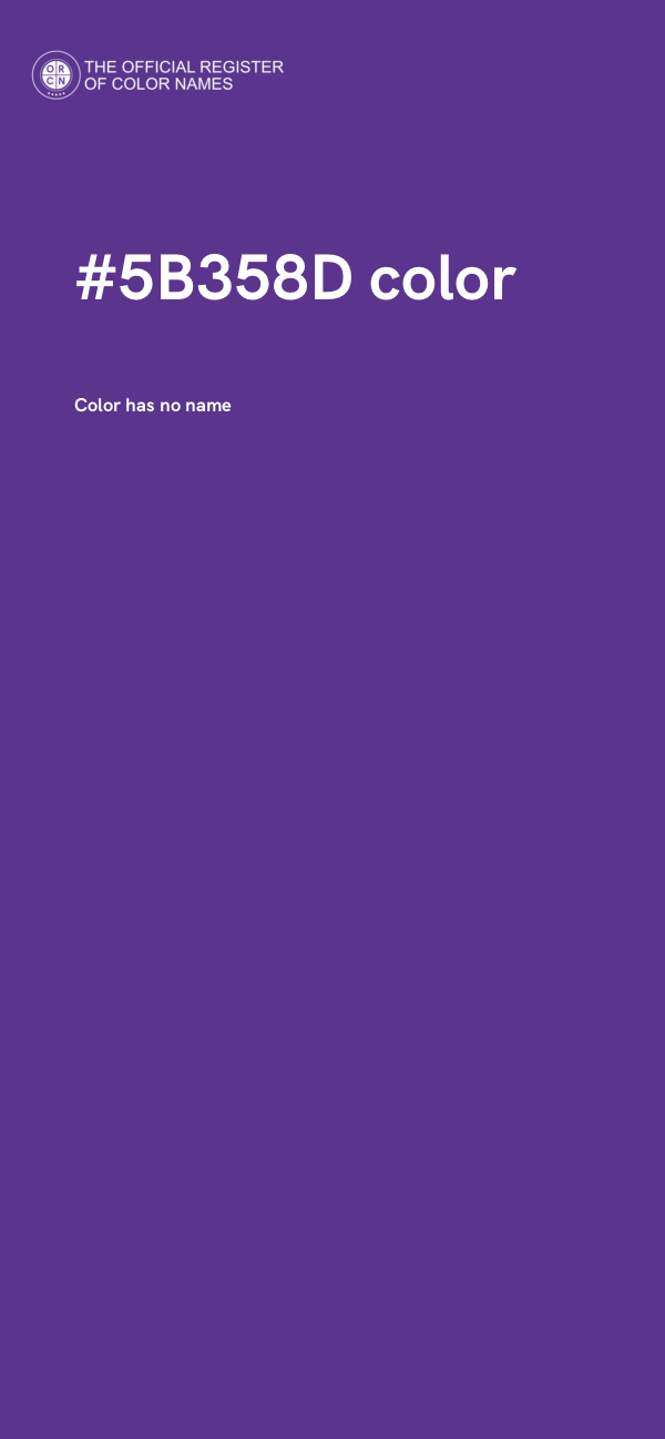 #5B358D color image