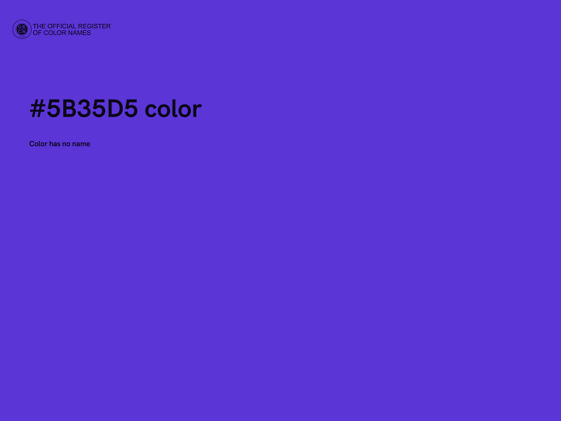 #5B35D5 color image