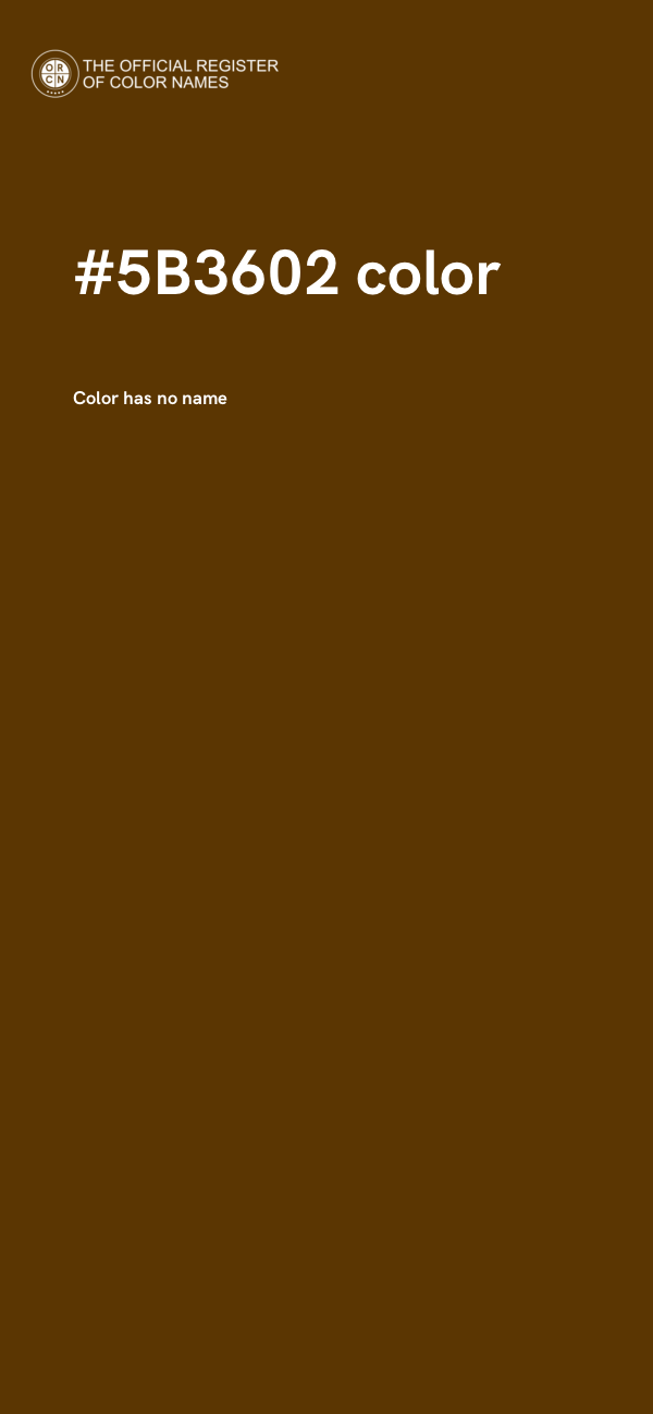 #5B3602 color image