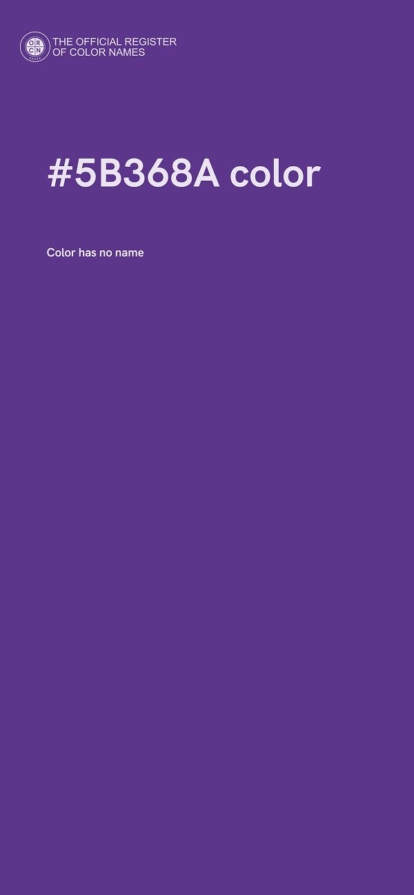 #5B368A color image