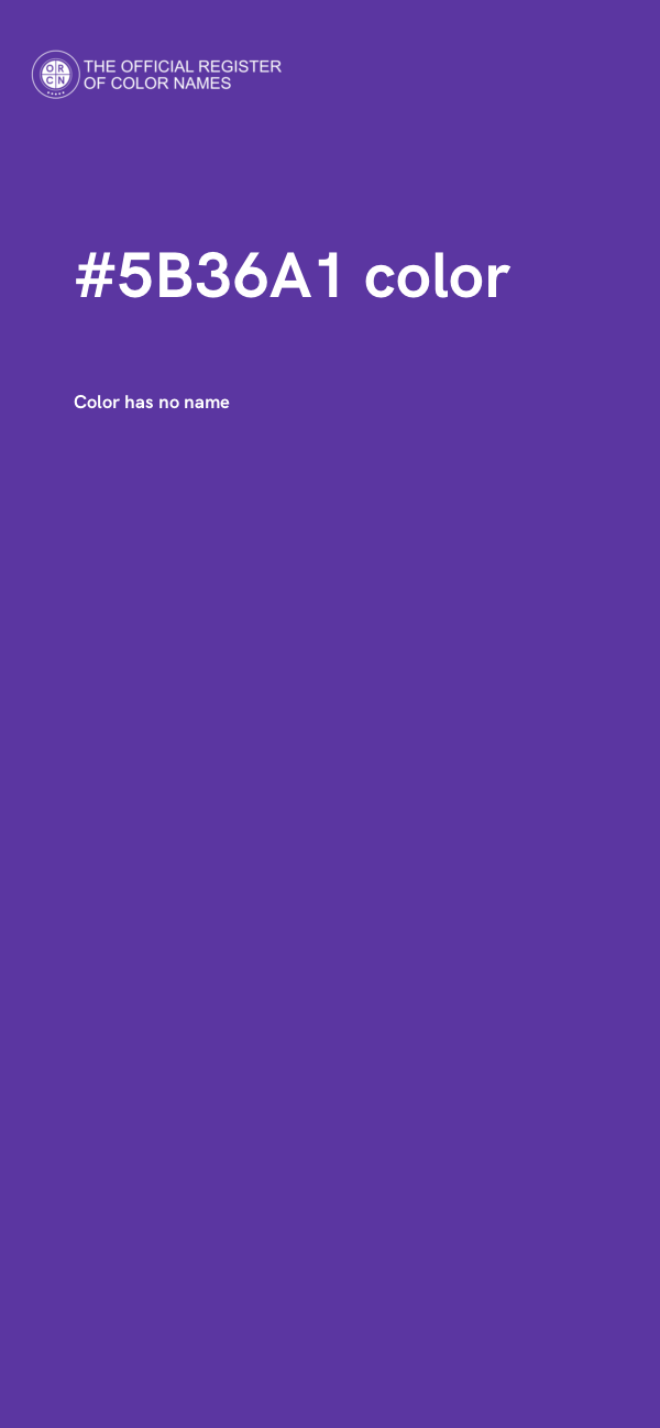 #5B36A1 color image