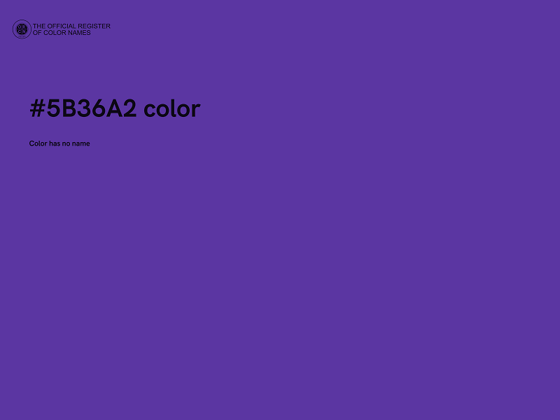 #5B36A2 color image