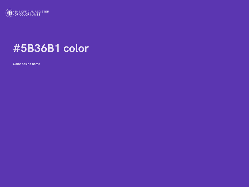 #5B36B1 color image