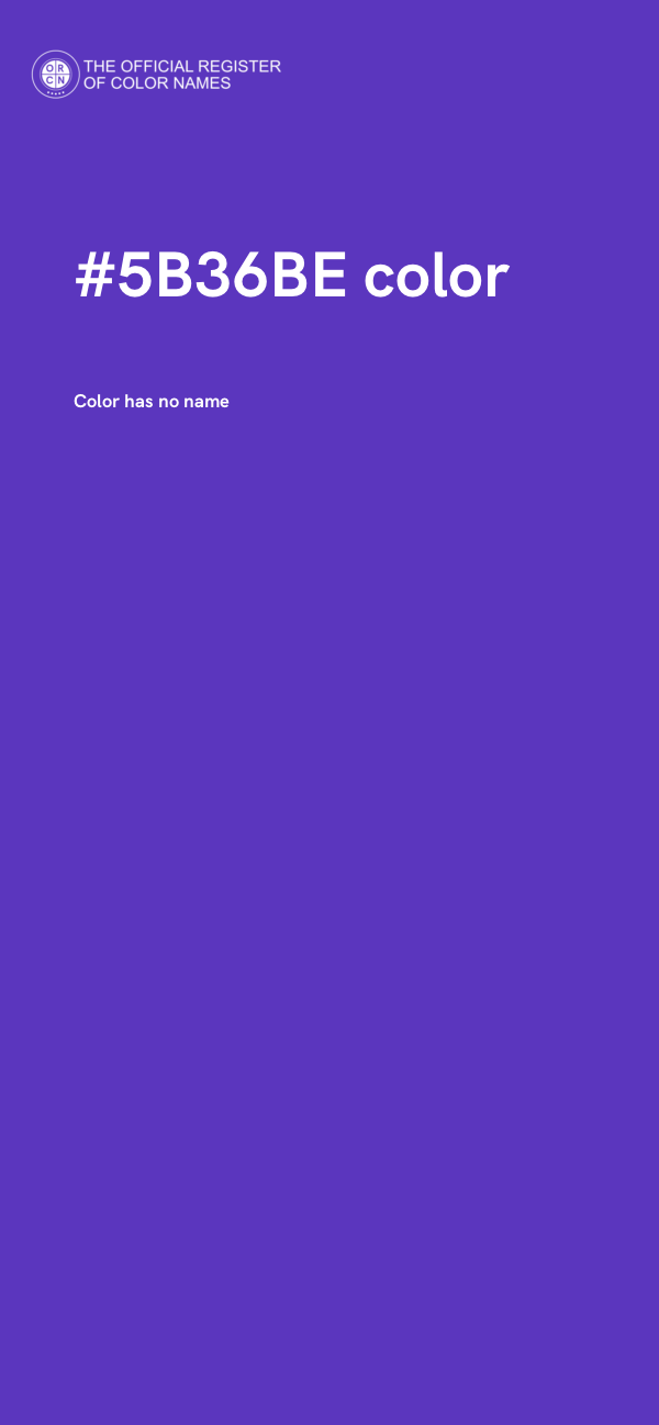 #5B36BE color image