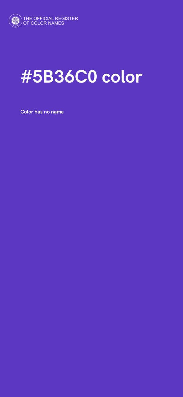 #5B36C0 color image