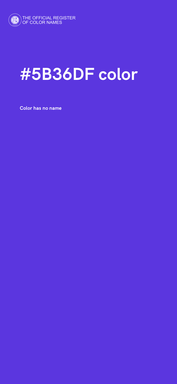 #5B36DF color image