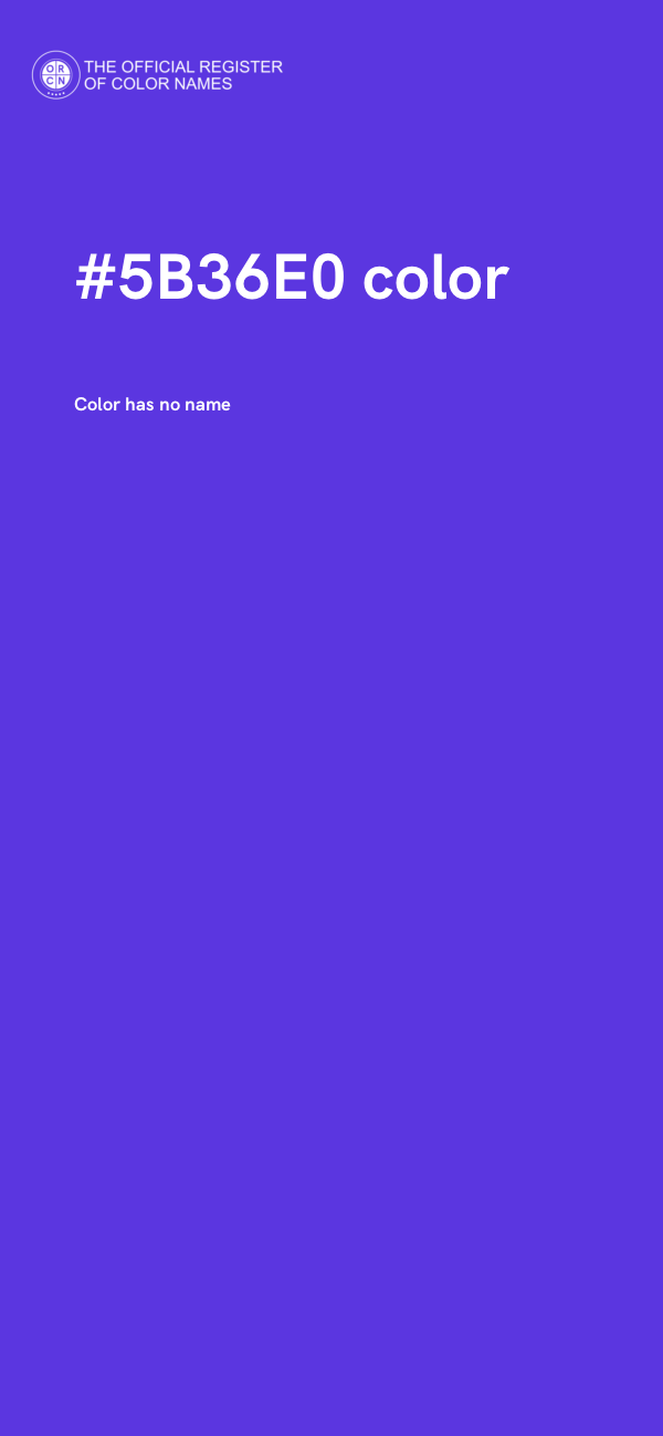 #5B36E0 color image