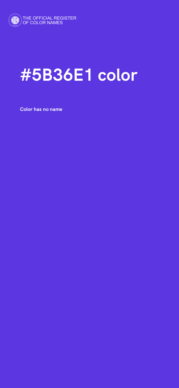 #5B36E1 color image