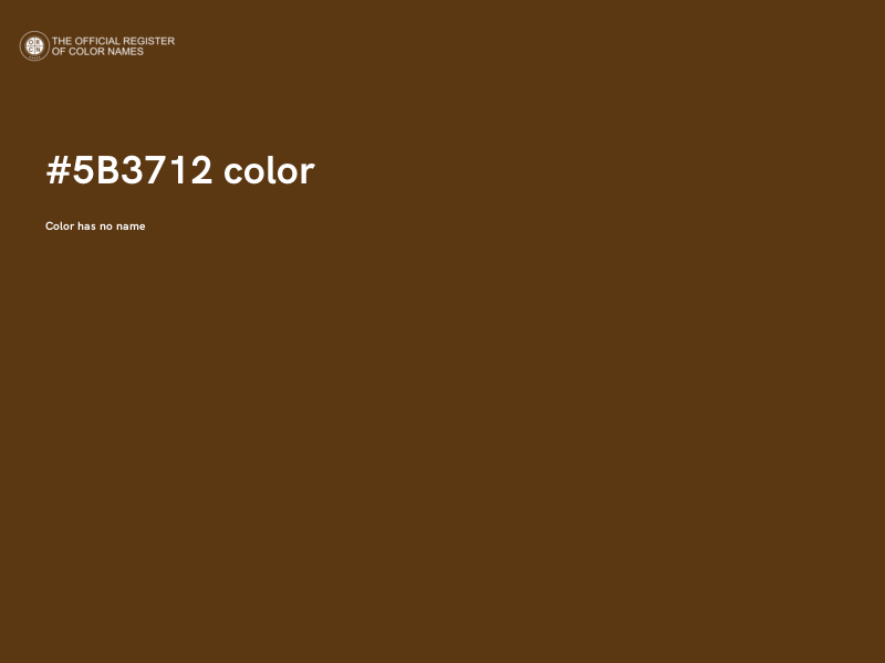 #5B3712 color image