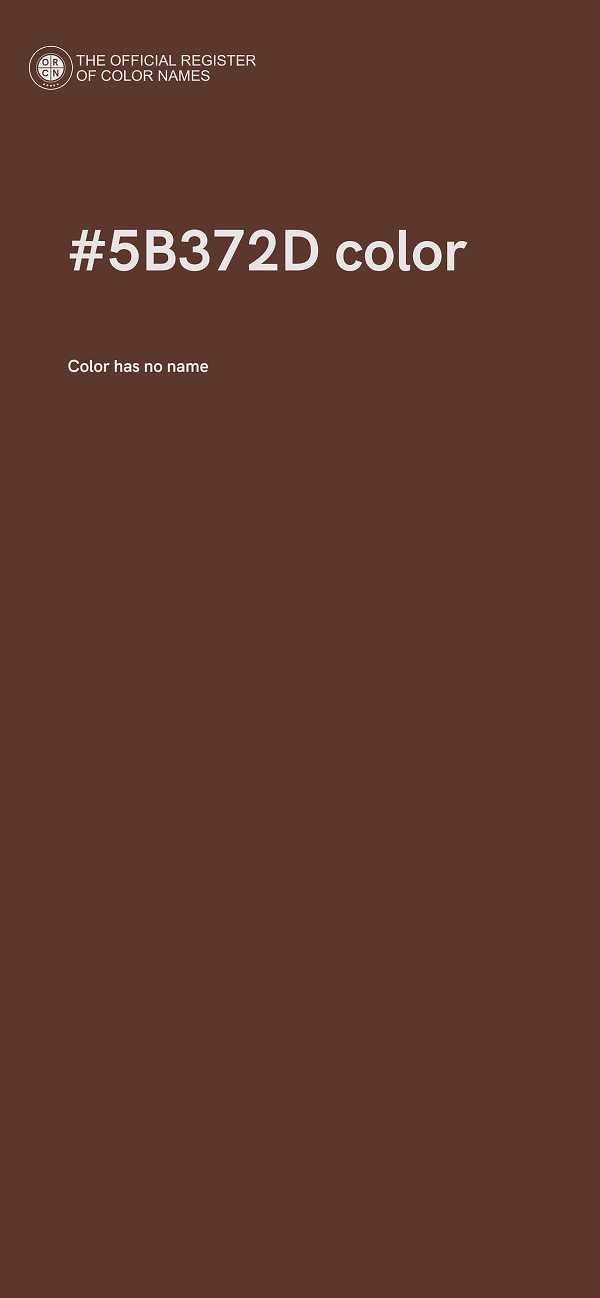 #5B372D color image