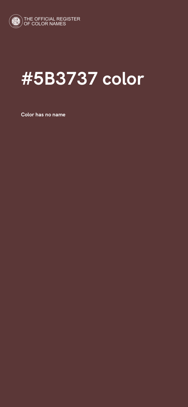 #5B3737 color image