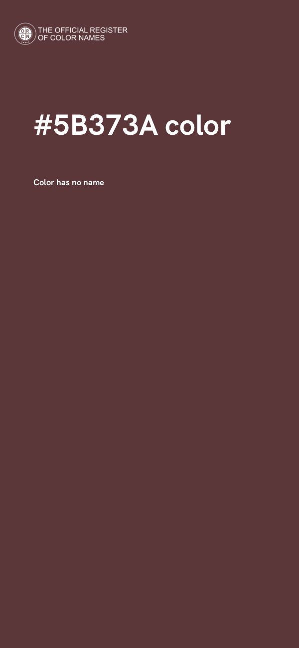 #5B373A color image
