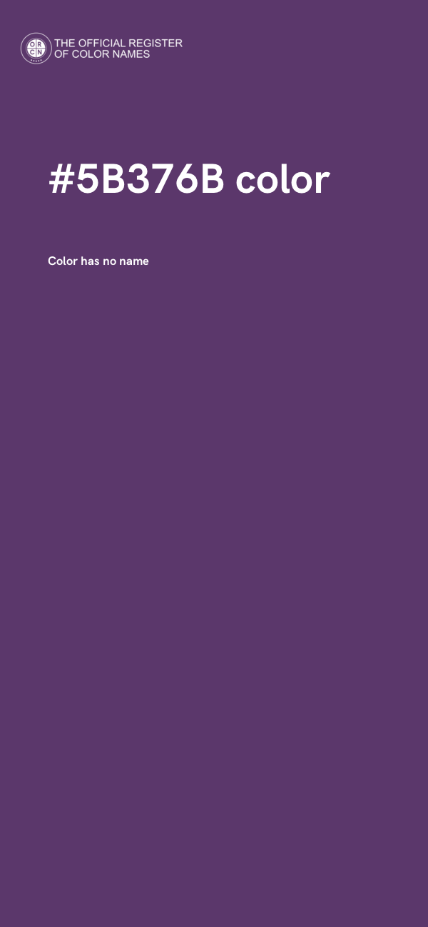 #5B376B color image