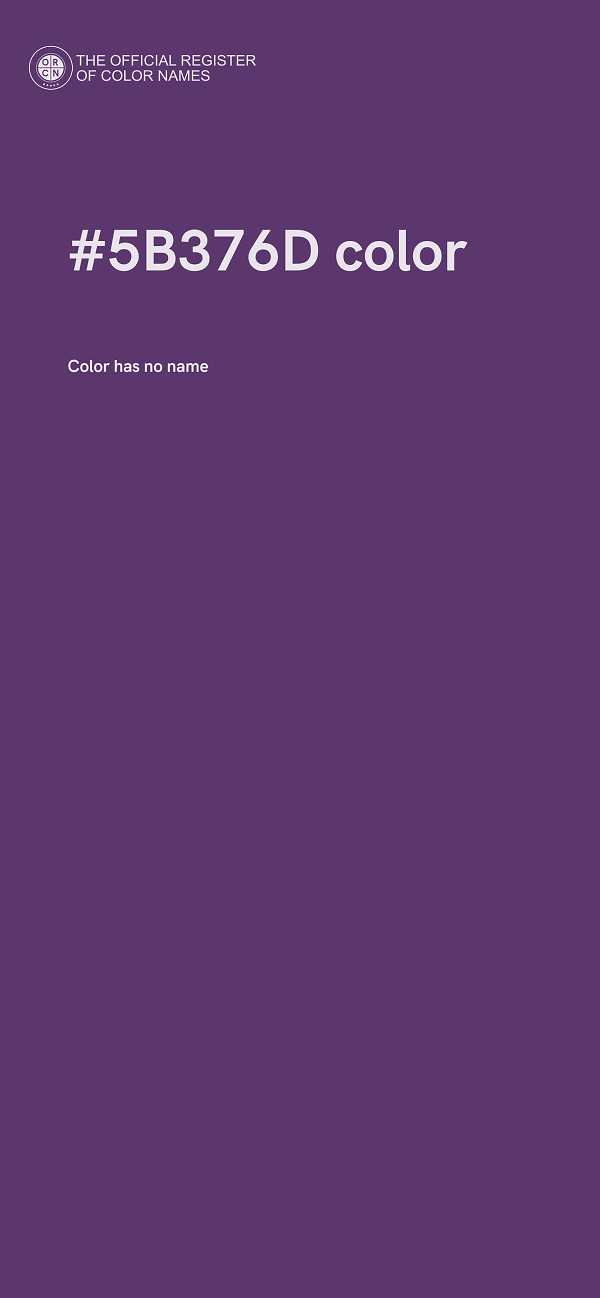 #5B376D color image