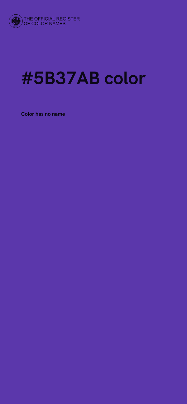 #5B37AB color image