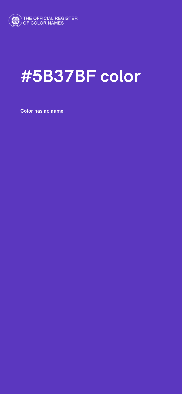 #5B37BF color image