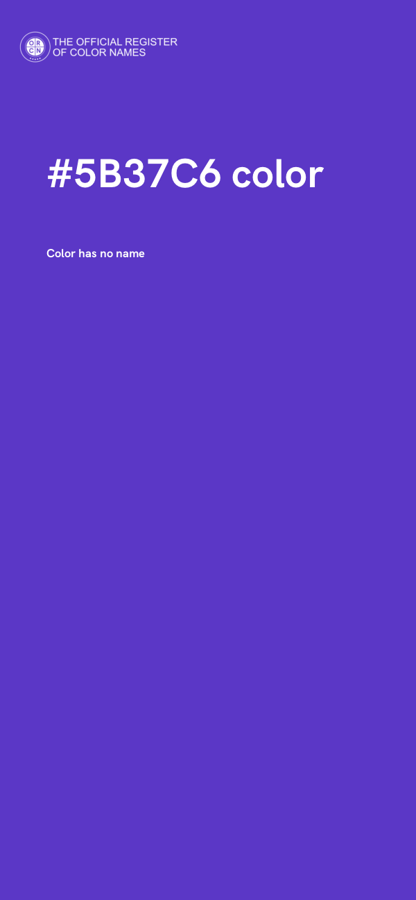 #5B37C6 color image
