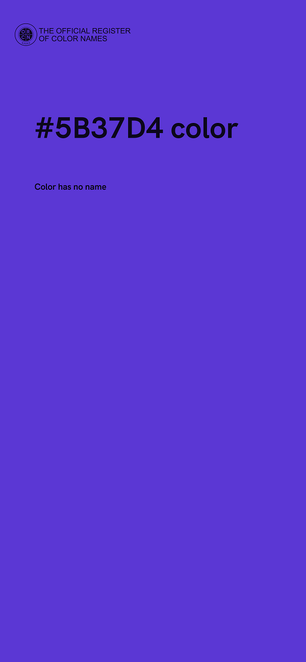#5B37D4 color image