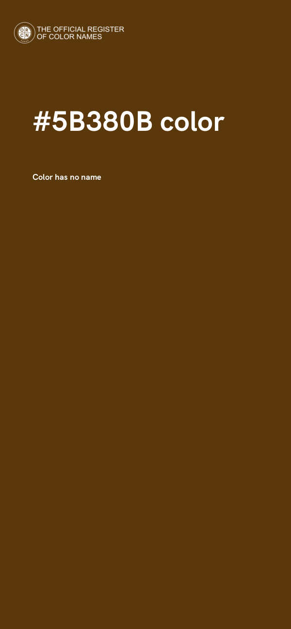 #5B380B color image