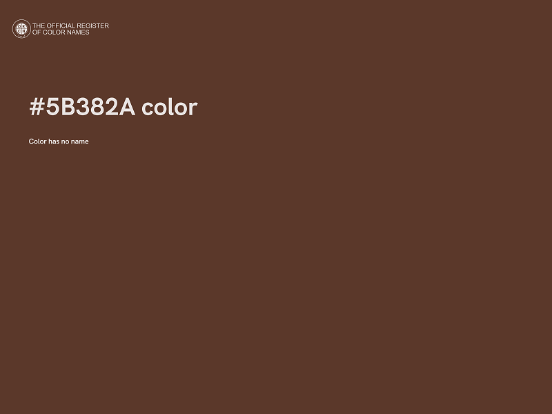 #5B382A color image