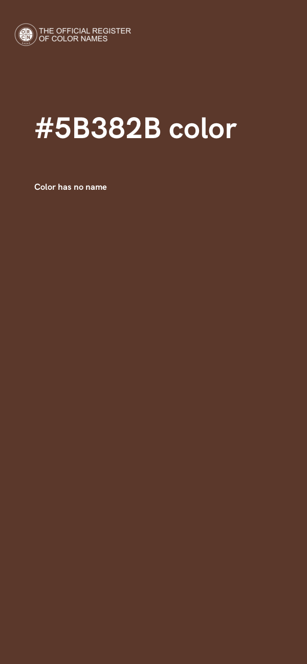#5B382B color image