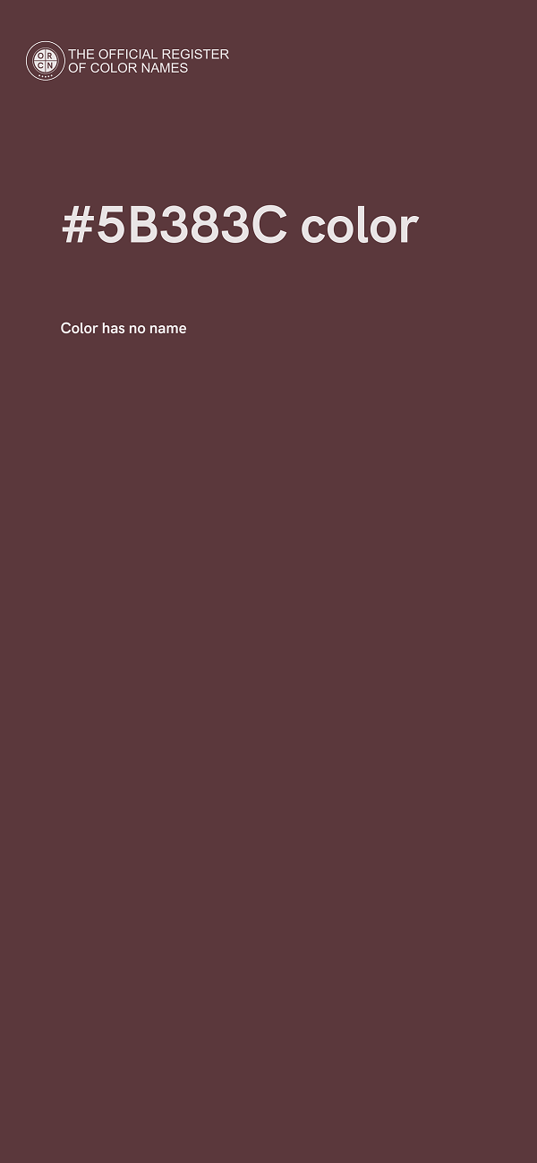 #5B383C color image