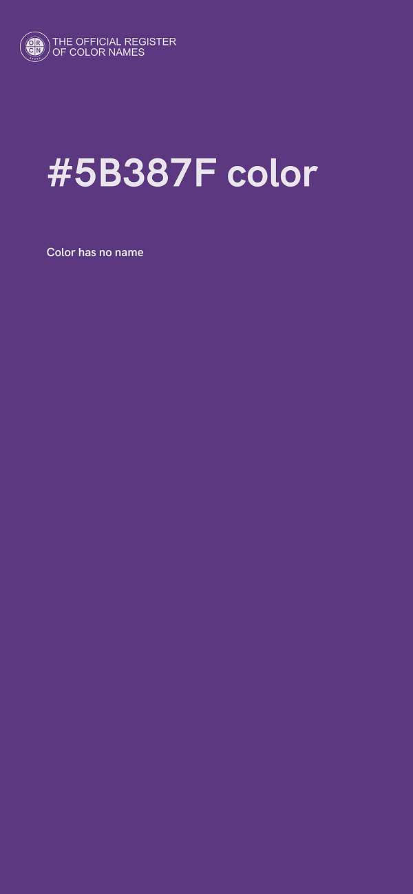 #5B387F color image