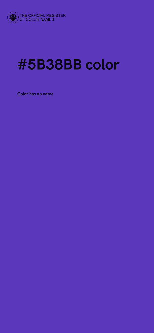 #5B38BB color image