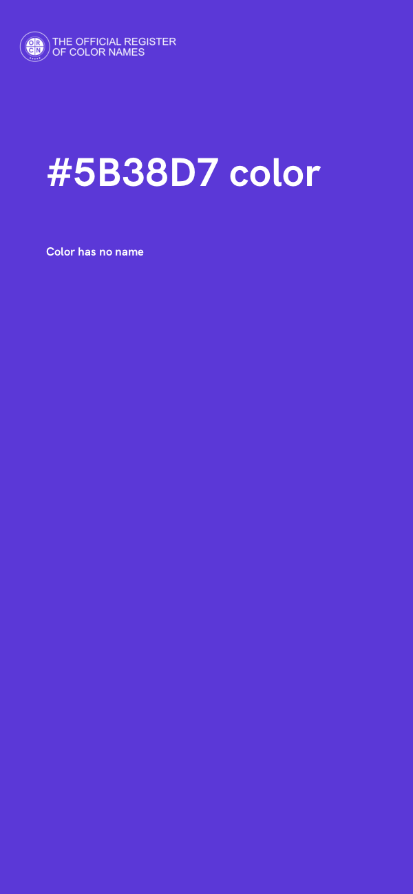 #5B38D7 color image
