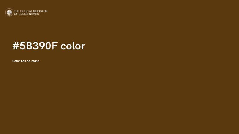 #5B390F color image