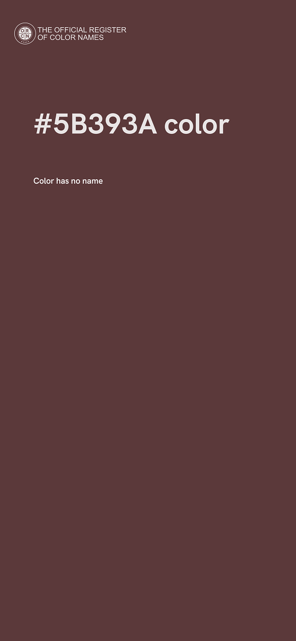 #5B393A color image