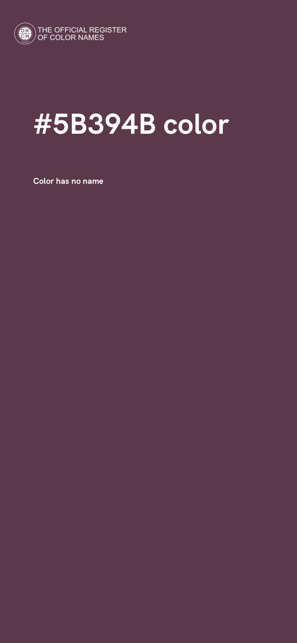 #5B394B color image
