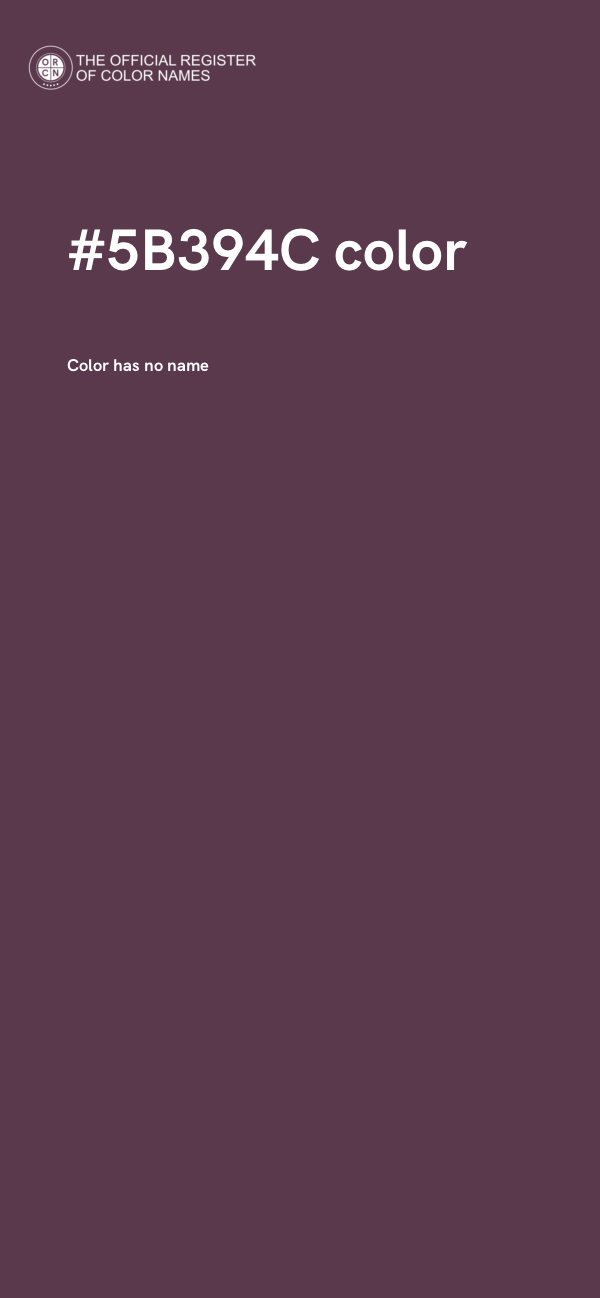 #5B394C color image