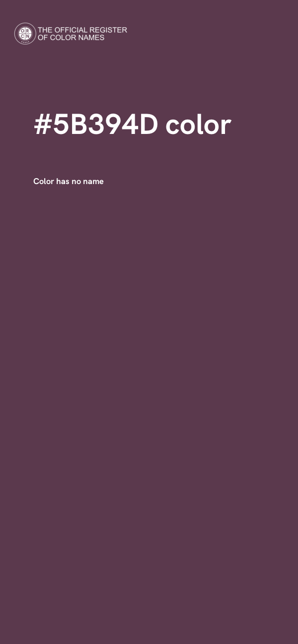 #5B394D color image