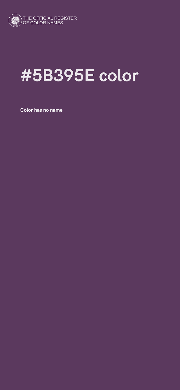 #5B395E color image