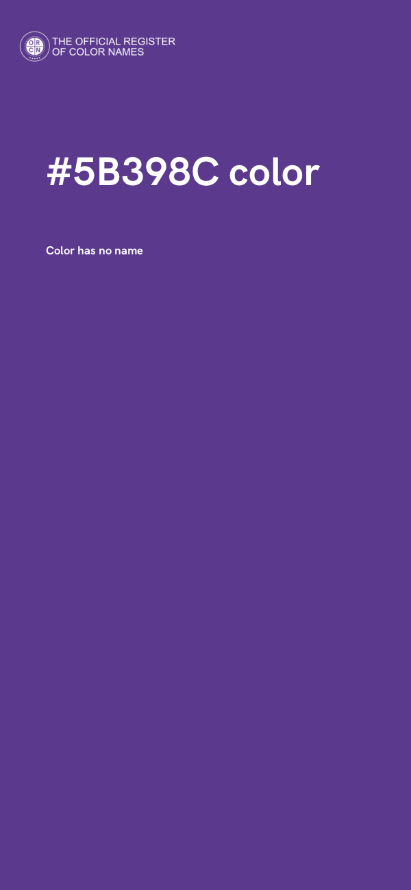 #5B398C color image