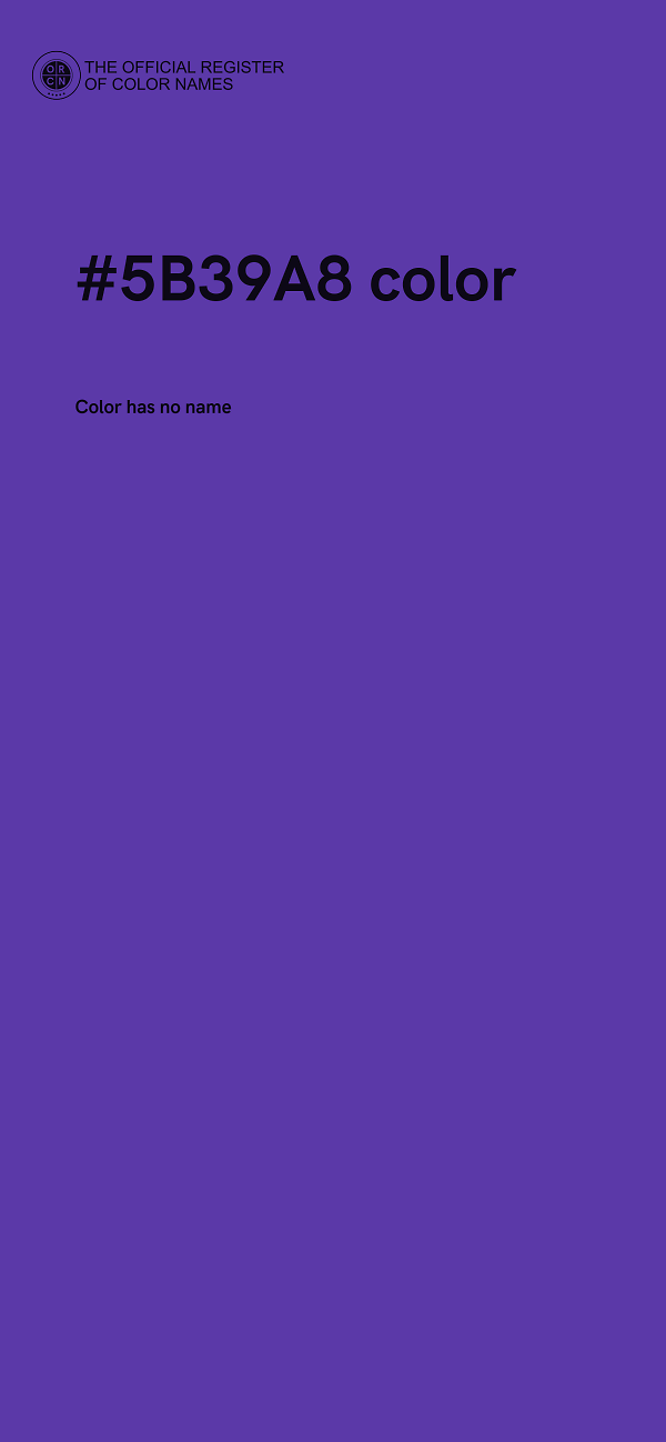 #5B39A8 color image