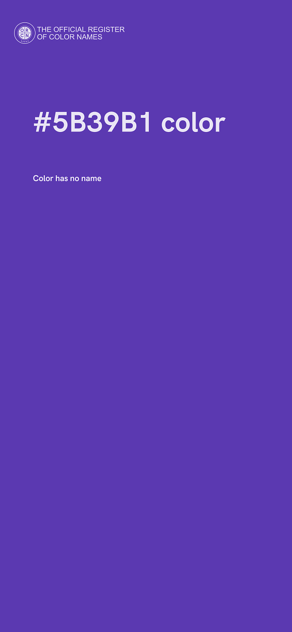 #5B39B1 color image