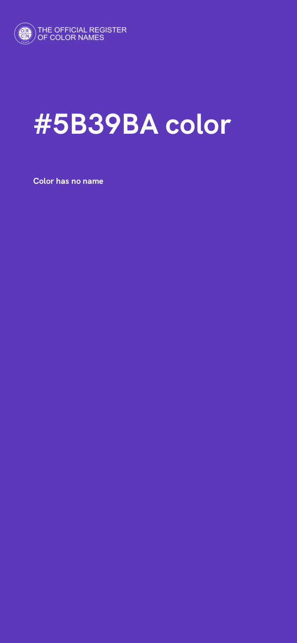 #5B39BA color image