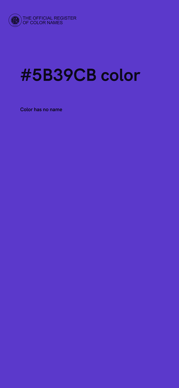 #5B39CB color image