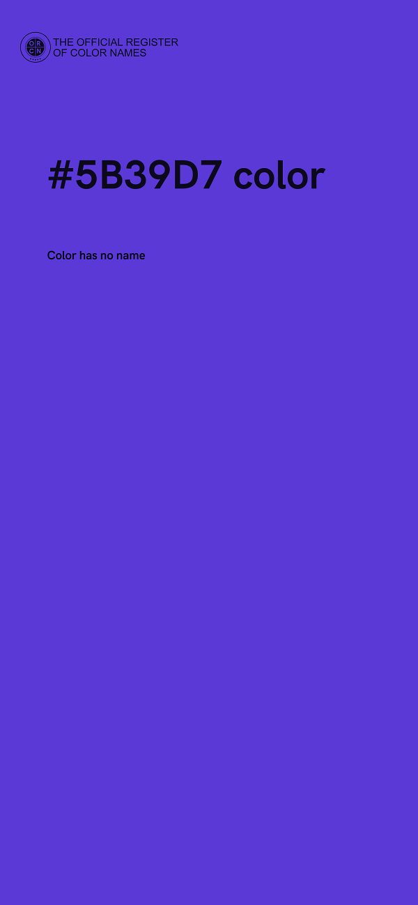 #5B39D7 color image